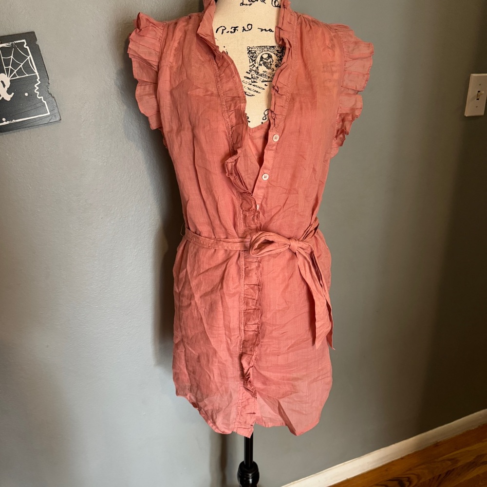 Frame ruffle dress